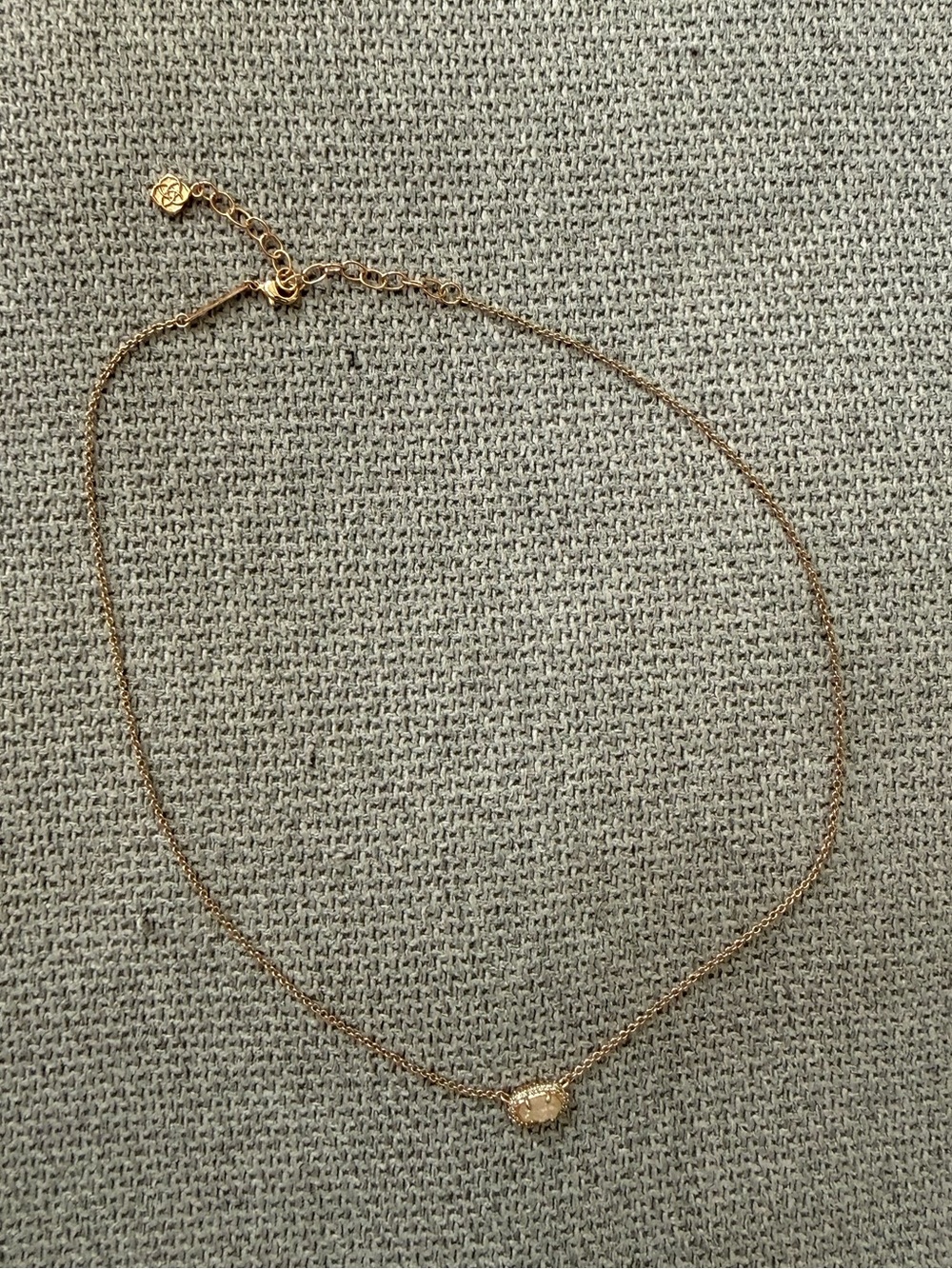 Kendra Scott Rose Gold Oval Pendant Necklace